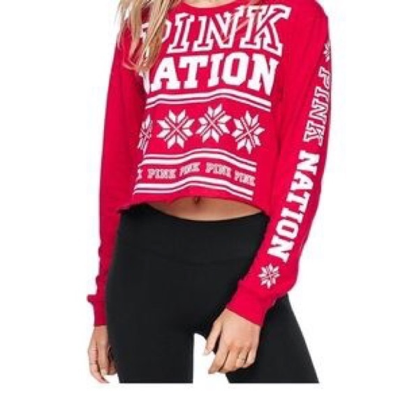 Holiday Set ! Campus Tee &  Leggings from VS Pink Nation - Picture 2 of 6